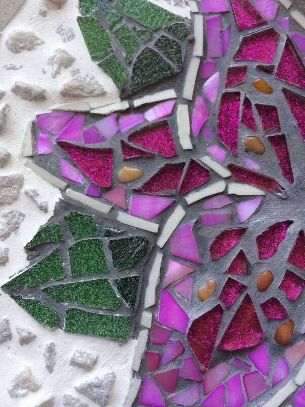 Pink mosaic detail