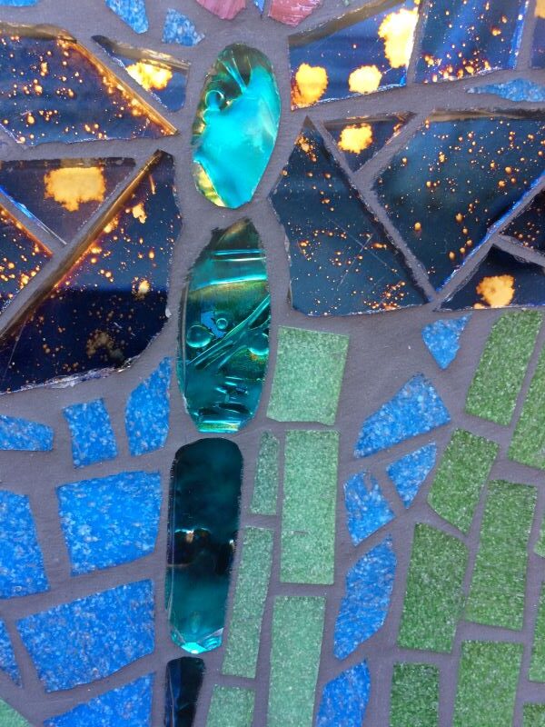 Dragonfly mosaic detail