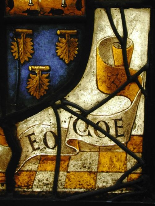 V&A panel during conservation - detail