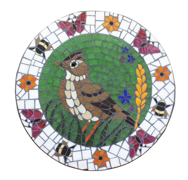 Skylark mosaic roundel