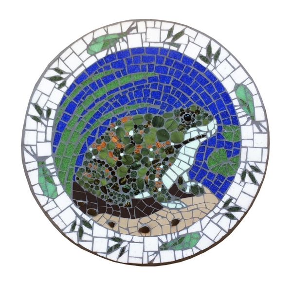 Toad mosaic roundel 